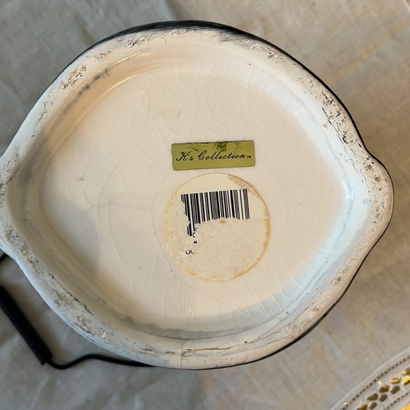 Ceramic tea light candle snowman with handle - Picture 4 of 5